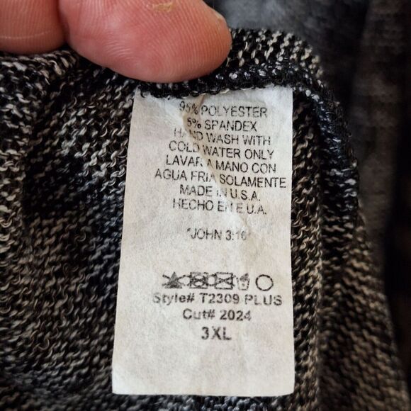 Beeson River Plus 3XL Open Front Leopard Print Cardigan Duster Semi Sheer Mesh - Picture 9 of 9